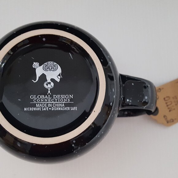 NEW Global Design Speckled Jack O Lantern Mug 16 OZ Halloween - Picture 6 of 6